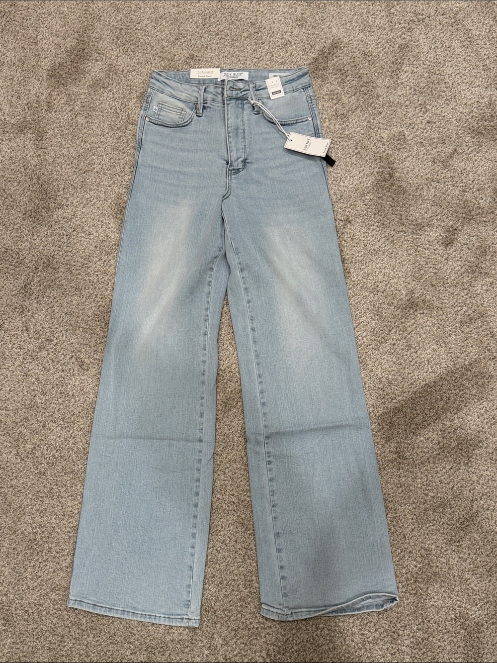 Blank NYC Pale Blue High-Rise Wide Leg Jeans